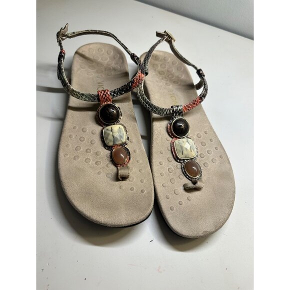 Vionic Crystal Jewled Orthotic Arch Support‎ Sandals Size 11 - Picture 1 of 5